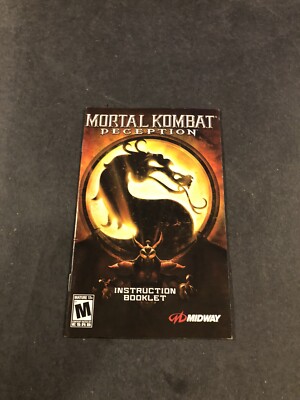 mortal kombat deception ps2 Manual Only