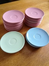 Melitta Minden Rosa Hellblau Unterteller Konvolut Untertasse