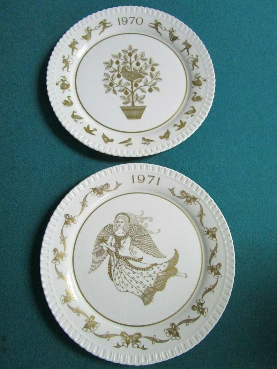 ビンテージ 希少品 (1971年) Spode Christmas Plate Vintage Spode Christmas Plate 1971 