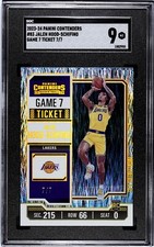 JALEN HOOD-SCHIFINO 7/7 2023-24 Panini Contenders Game 7 Ticket Ebay 1/1 SGC 9