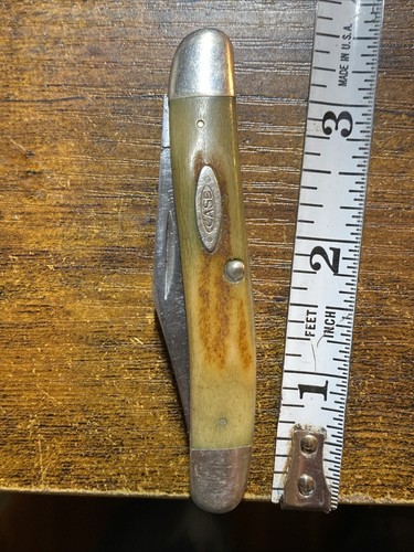 1965-69 CASE XX  USA (#52087) 2 BLADE/GENUINE STAG "JACK" POCKET KNIFE - Picture 10 of 13