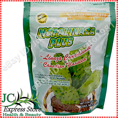 NOPALINAZA PLUS CANADIAN FLAXSEED NOW WITH OMEGA 3 6 & 9 100% NATURAL