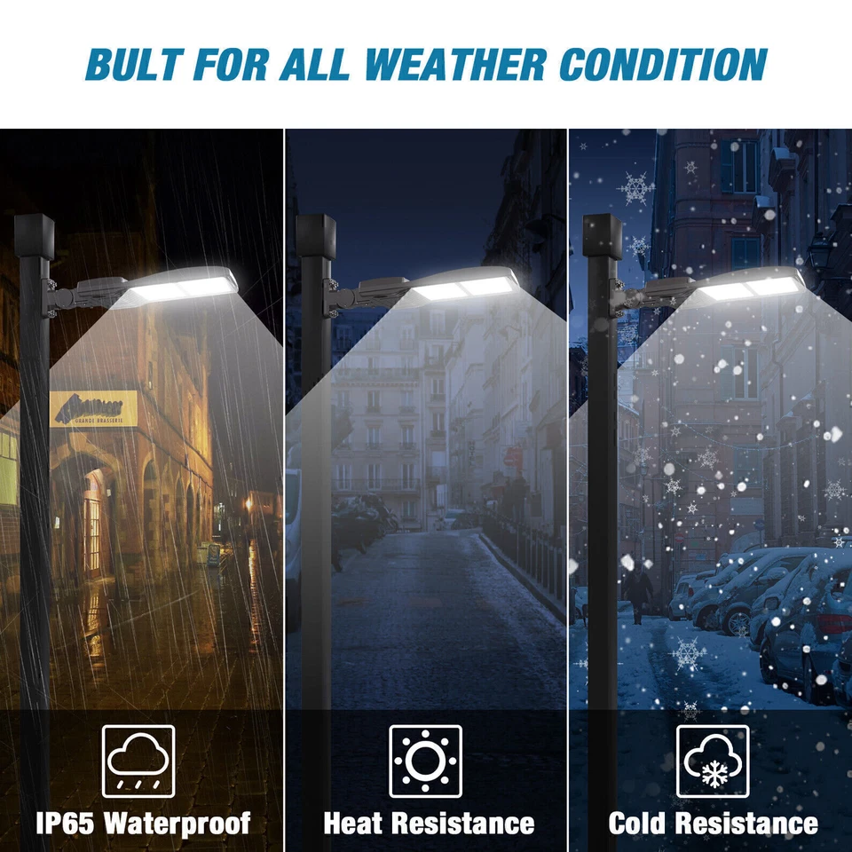 Lote de luces LED de estacionamiento 320 W para luces de calle de carretera zapatero poste accesorio Foto 4 de 4