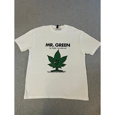 Mr. Green Cannabis Weed Hot Topic Gildan T-Shirt Mens 2XL Graphic White