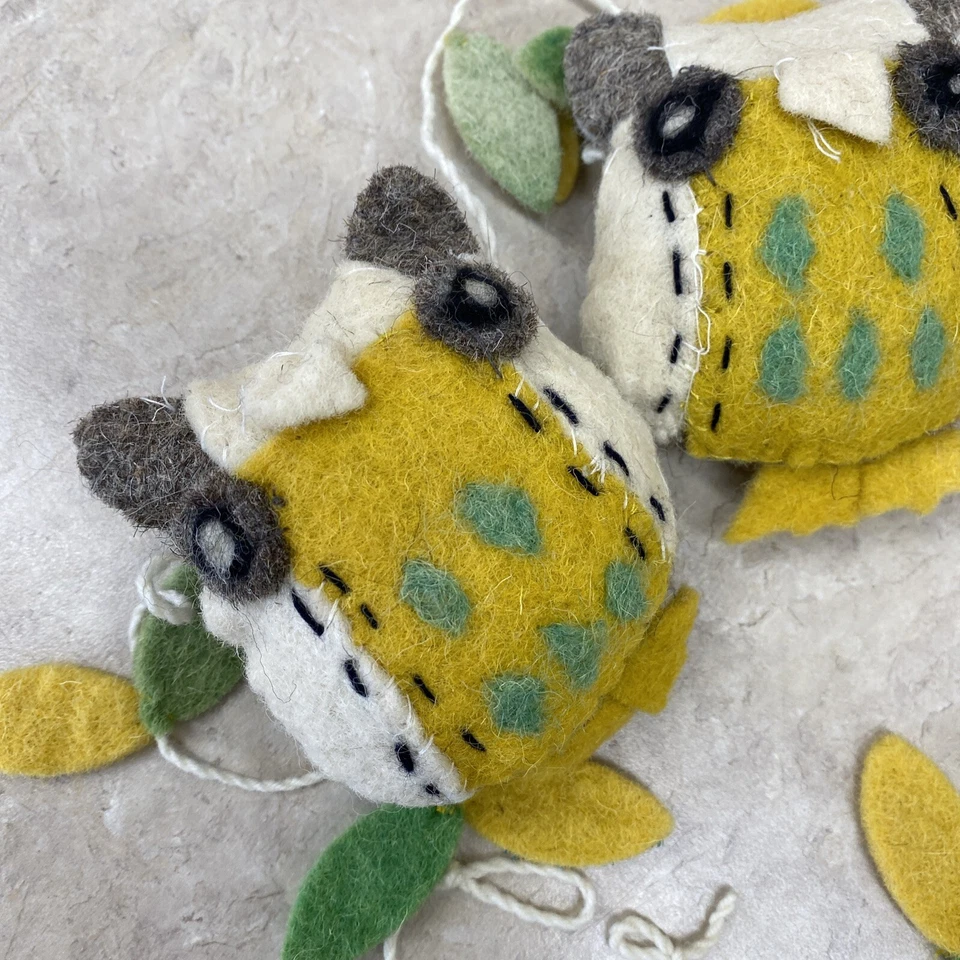 Búho y Hojas Colgante Banderín Pared Decoración Fotografía Fondo Foto 2 de 4