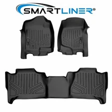 SMARTLINER Custom Fit Floor Mats 2 Row Liner Set OEM 2007-2014 Cadillac Escalade