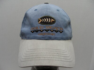 Gold Beach, Oregon - Faded Style Adjustable STRAPBACK Baseball Cap Hat!
