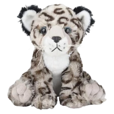 New SNOW LEOPARD 10 inch Stuffed Animal Plush Toy