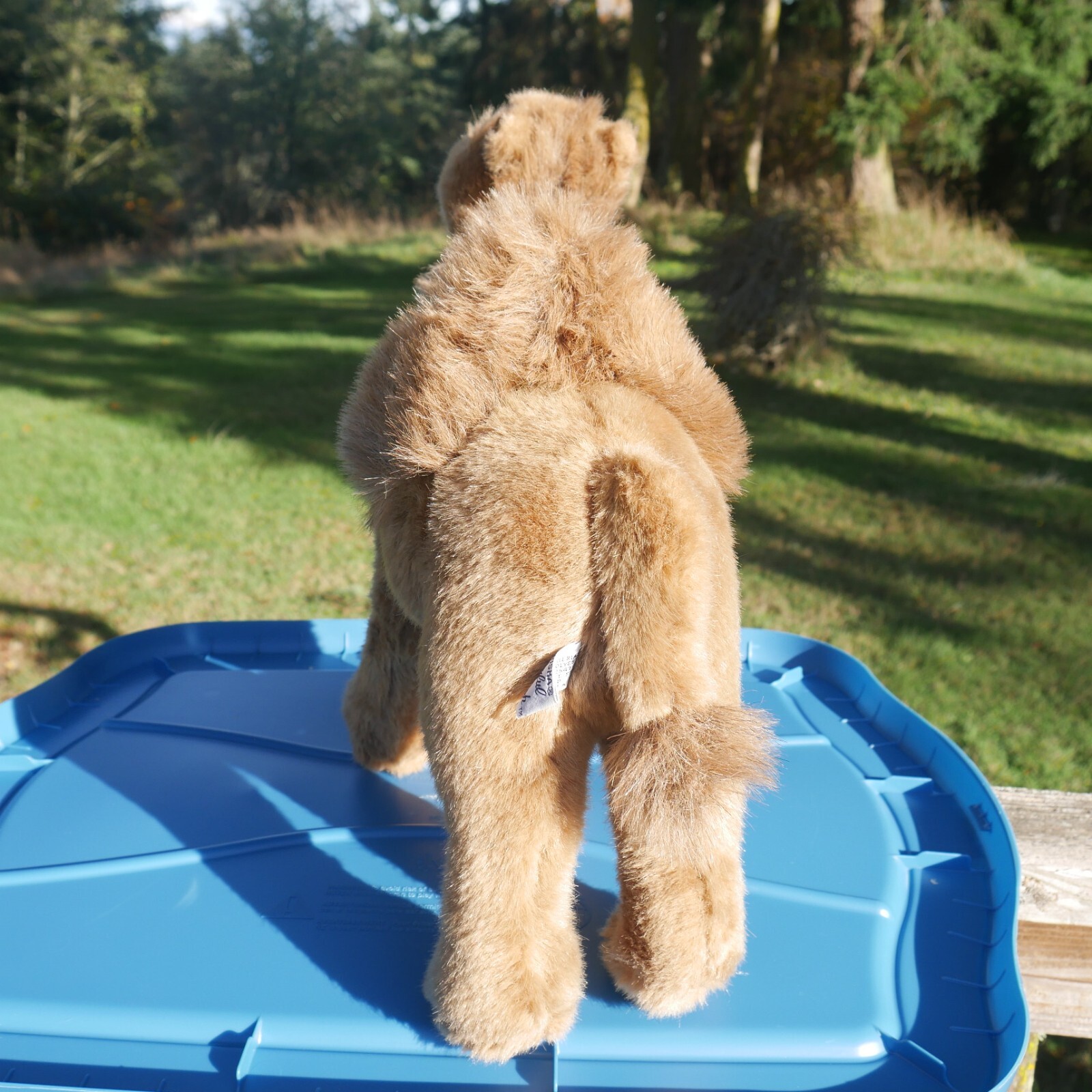 Chrishna Camel Plush 15" Vintage Stuffed Animal Tan Dromedary Realistic
