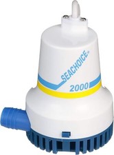 Seachoice 2000 Gph Bilge Pump 12V Rugged Abs Plastic For Boating And Fishing