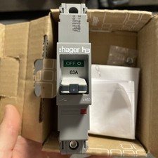 HAGER 63 AMP 18kA MCCB 313590 HDA061Z1 TM X160