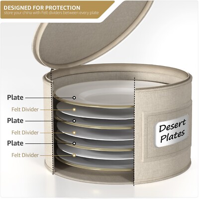 Sorbus Dinnerware Storage Set of 8