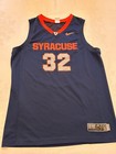 Syracuse Blue Jersey Shirt White #5 Size L Large ACC Cuse Basketball Nike Elite