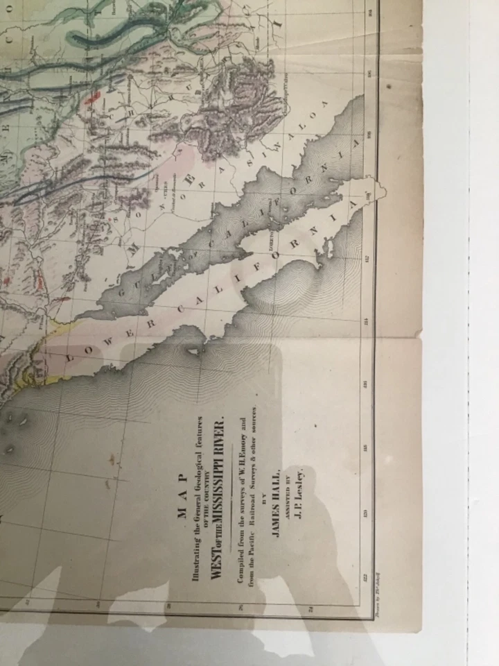 2 mapas 10 impresiones de Mexican Boundary Survey 1857 Reducido $ Foto 4 de 4
