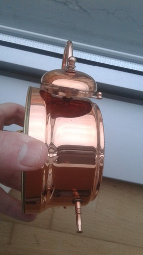 Wehrle TEEN TUBELL 01-64-46 HAND-WINDING VINTAGE ALARM CLOCK REVEIL WATCH UHR - Imagen 11 de 12
