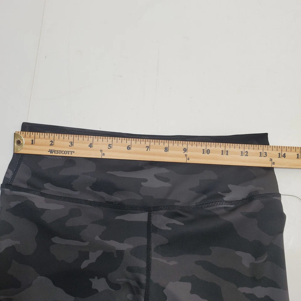 NUEVO CON ETIQUETAS Bebe Leggings Deportivos Camuflados Negros Gris Atléticos Yoga Correr Para Mujer Talla M Foto 3 de 4