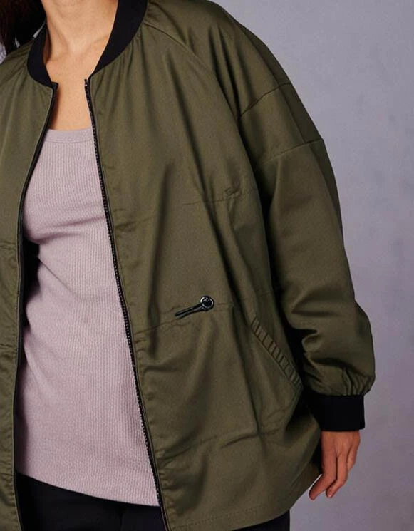 Womens Plus Size 20 Jacket Longline Bomber Military Khaki RRP £60 Boohoo