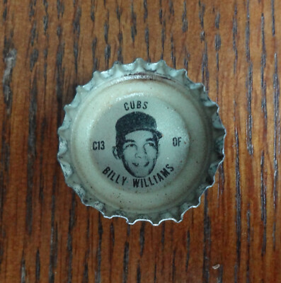 1967 SPRITE KING SIZE Coke BILLY WILLIAMS Chicago Cubs Bottle Cap C13