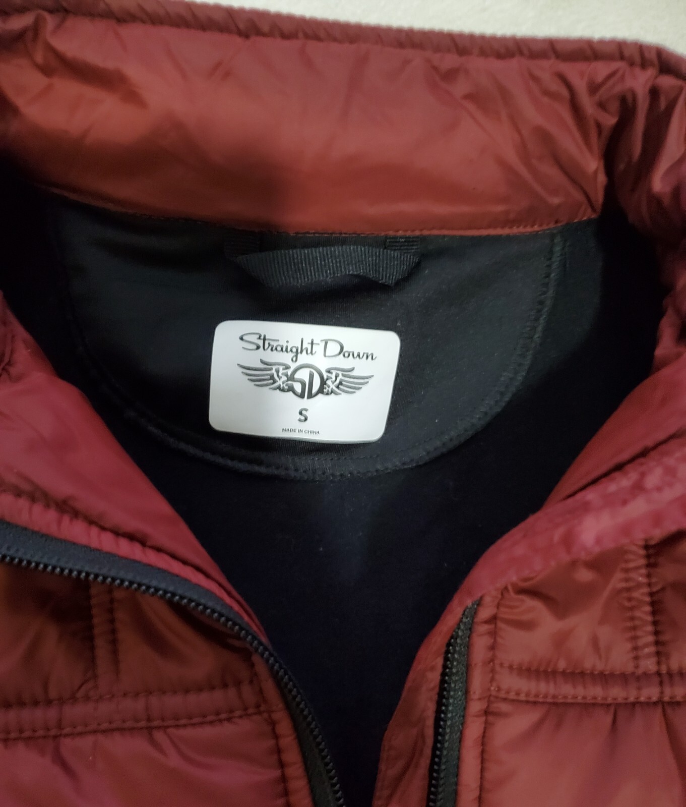 Straight Down Two Tone Microfiber Lightweight Red… - image 2