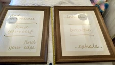 Picture Frames- Wood and Glass
