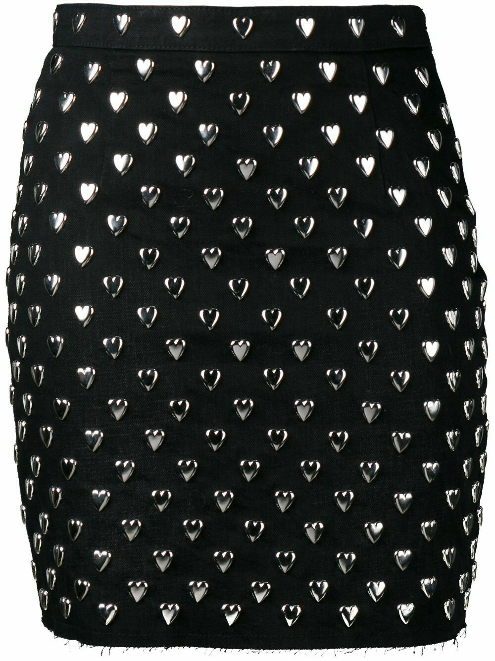 Saint Laurent minigonna con borchie cuore prezzo di listino 800£