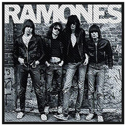 RAMONES 1976 gestickter Stoffaufnäher, woven patch10 x10 cm