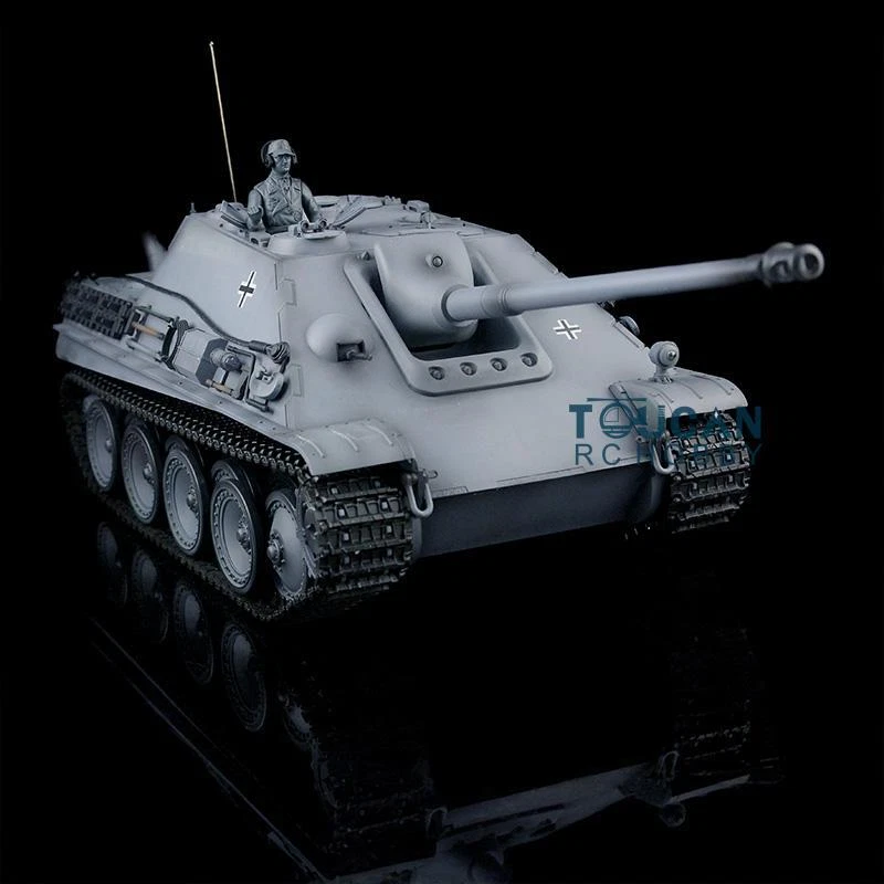 Henglong 1/16 Gray 7.0 Upgraded Jagdpanther RTR RC Tank 3869 Metal Tracks Idlers - Image 4 of 4
