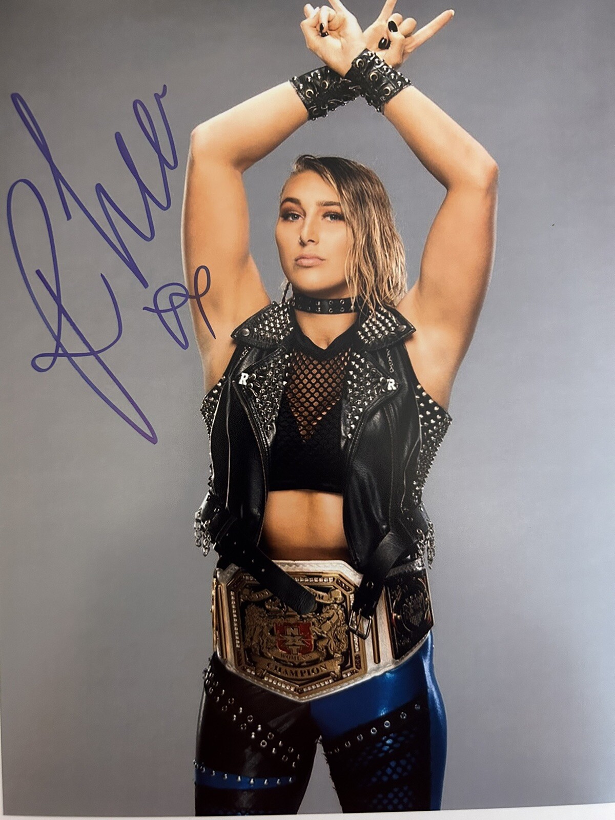 Rhea Ripley WWE Signed 8x10 UK Womens’s Champion Posed Photo eBay