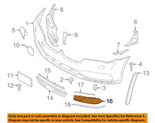 BMW OEM 16-19 740e xDrive Bumper Components-Outer Grille 51117486842
