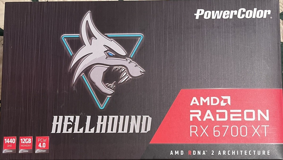 PowerColor Hellhound Radeon RX 6700 XT 12GB GDDR6 Graphics Card