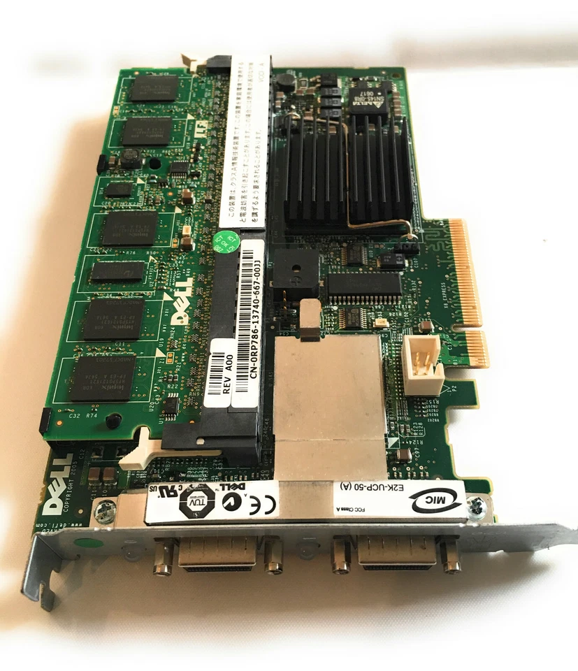 RP786 0RP786 New Dell PERC 5/E 5E PCI-e RAID Controller Card with X8483 Battery - Image 4 of 4