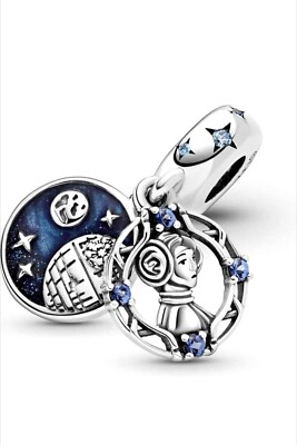 Pandora Star Wars Prinzessin Leia Charm Anhänger Doppelter Charm 925 Silber