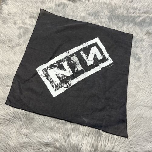 Vintage 1994 Nine Inch Nails NIN Bandana Handkerc… - image 1