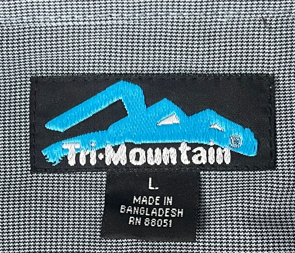 VOLVO PENTA ГОЛУБОВАТЫЙ ГЛИНЫ СЕРЫЙ ПРОВЕРЕННЫЙ РУБАШКА НА ПУГОВИЦАХ МУЖСКОЙ РАЗМЕР БОЛЬШОЙ НОВЫЙ С ЯРЛЫКАМИ - Изображение 3 из 4