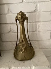 Maurel  E  Signed Bronze Figural Art Deco Vase 1900  Art Nouveau