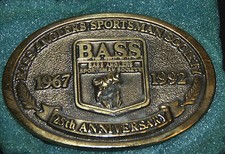 1967-1992 Bass Anglers Sportsman Society 25th Anniversary Belt Buckle