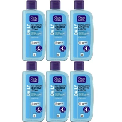 Clean & Clear Cleansing Lotion Sensitive Skin 200ml x 6