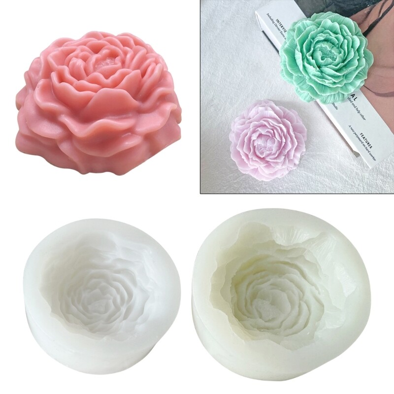 Peony Flower Shaped Silicone Wax HandMaking Mold HandMaking Accessories eBay