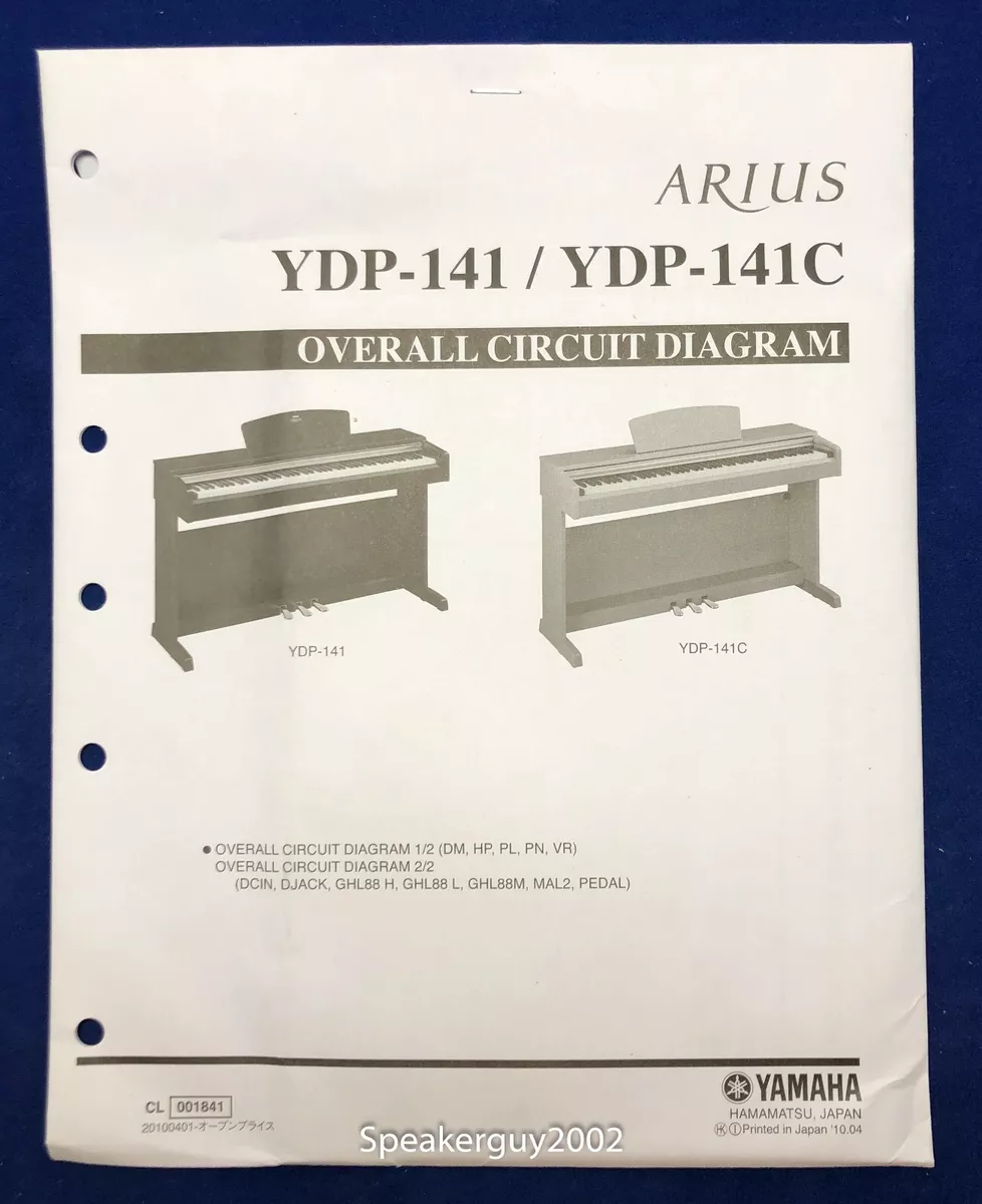 Yamaha Arius Digital Piano Circuit Diagram / YDP-141 141C | eBay