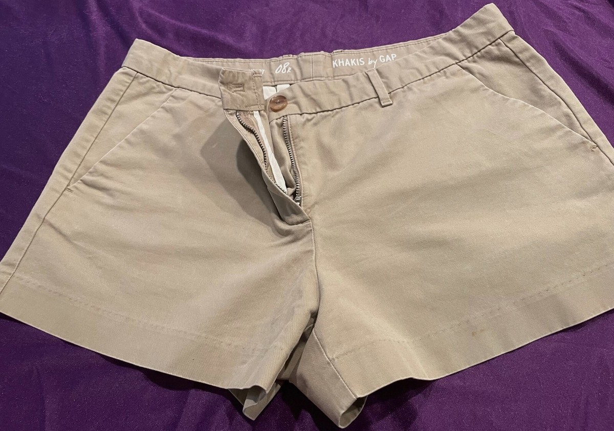 Khaki Shorts Gap Summer Shorts GAP Women's Classic Stretch Cotton
