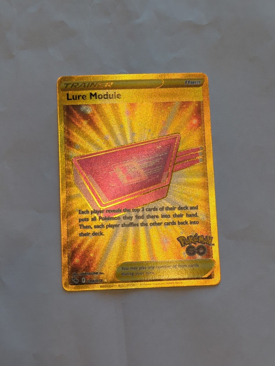 Lure Module (088/078) Gold Secret Rare | Pokemon TCG Pokemon GO | Near Mint Lure Module (088/078) Gold Secret Rare | Pokemon TCG Pokemon GO | Near Mint