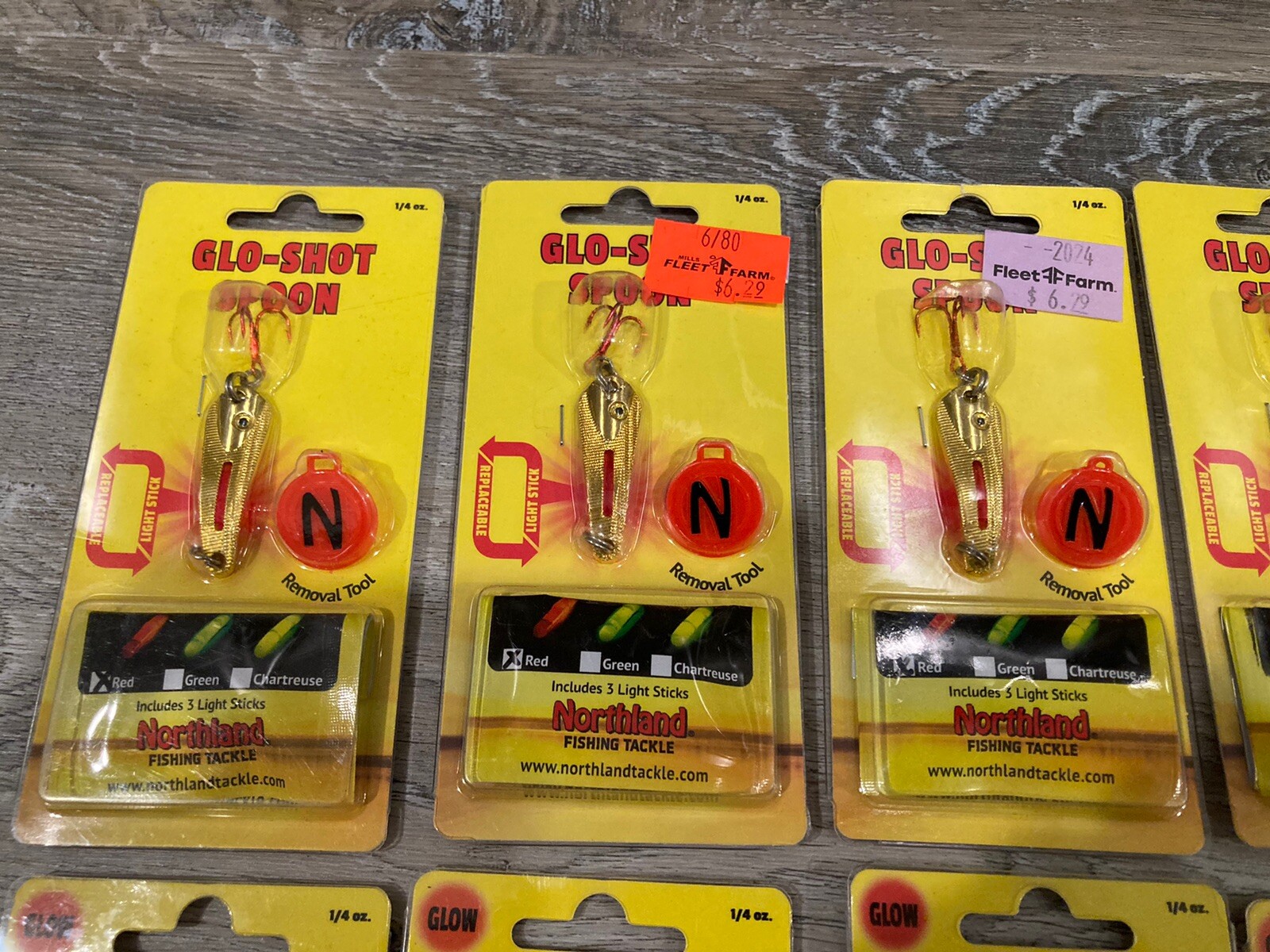 Lot of 36 Northland Glo-Shot Spoons - All 1/4 Oz Size - Mixed Colors - New - Image 2