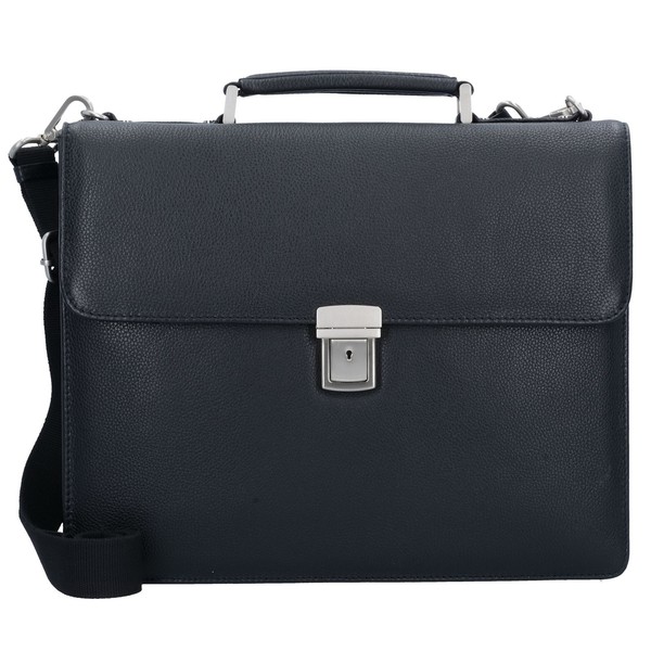 Leonhard Heyden Berlin Aktentasche Leder 38Cm Laptopfach #LHD-907341 (Schwarz)-image