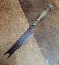 1 von 2 WMF Cromargan Burgund K&auml;semesser Vintage Holz/Edelstahl 21,5 cm