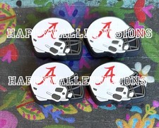 4 Piece ALABAMA College University Helmet Focal Beads DIY Keychains Pens