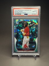 Miguel Bleis 2023 Bowman Chrome Sapphire Prospects #BCP223 Aqua #/99 RED SOX