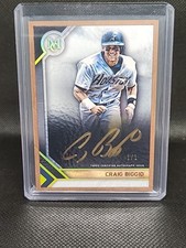 2023 Topps Museum Collection Craig Biggio Gold Auto Wood Frame 1/1  Astros