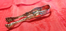 Pince a Sucre métal argenté belles ciselures  bon état 15cm 48 g