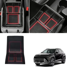 For 2024 2025 Hyundai Kona Accessories Car Armrest Organizer Tray Storage Box