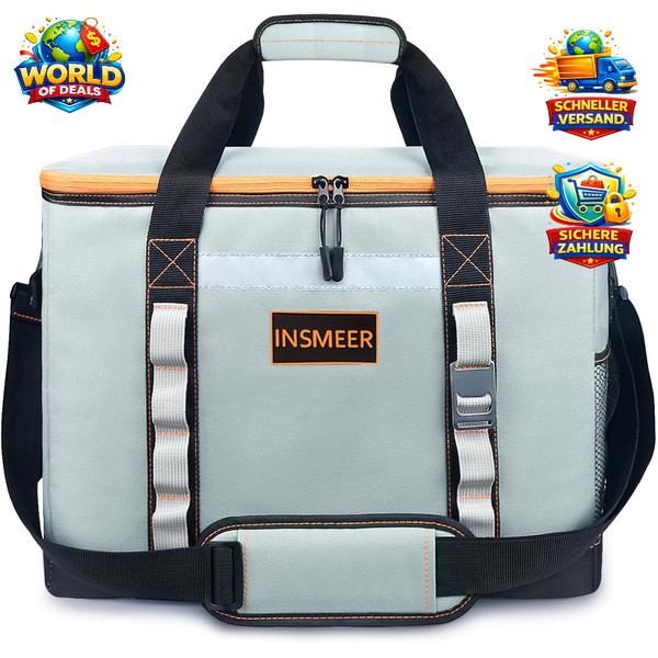 48L KüHltasche Faltbar Wasserdicht FüR Picknick Camping Strand 65 Dosen-image